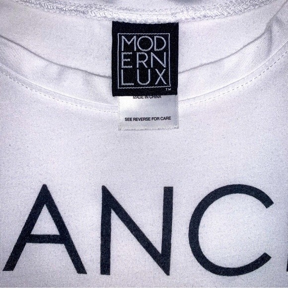 FIANCÉ White Tank Top Women’s Small Soft Spring Summer Shirt Modern Lux Blouse - Picture 6 of 7